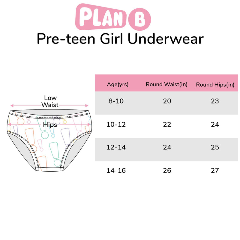 Be Cool 3-Pack Preteen Panties