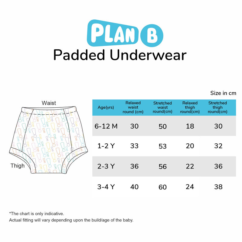 Padded Underwear for Potty Training - 2pack - Underwater