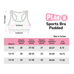 Lightly Padded Sports Bra - Popsicle