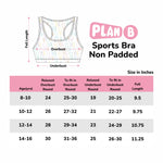 Sparkle 4-Pack Double Layered Sports Bra - Racer Back