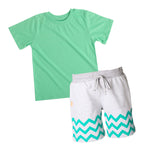 Chevron Boy Tee & Shorts Set