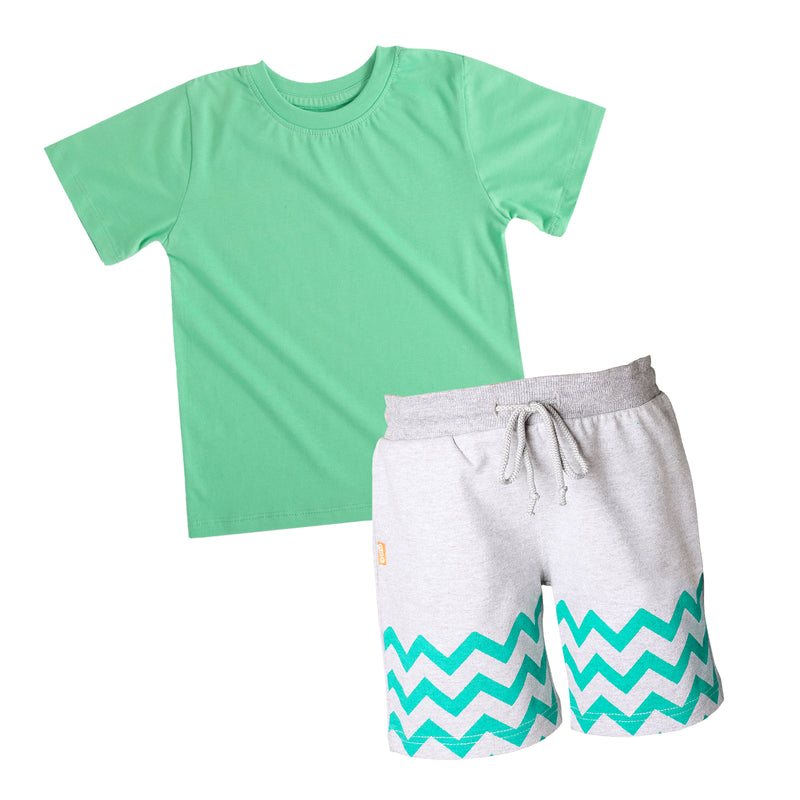 Chevron Boy Tee & Shorts Set