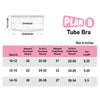 Lightly Padded Tube Bra with Removable Straps  - Butterfly
