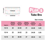 Lightly Padded Tube Bra with Removable Straps  - Butterfly