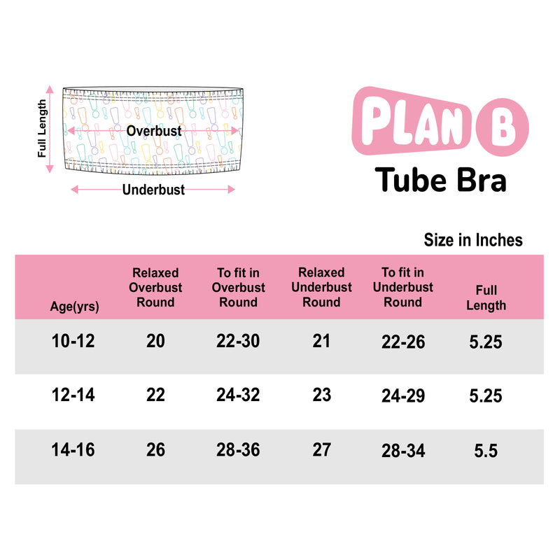 Lightly Padded Tube Bra with Removable Straps  - Butterfly